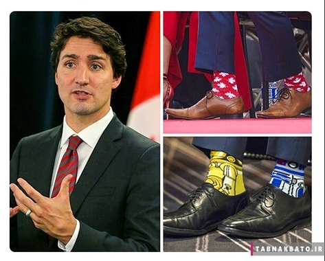 با دیدن جوراب های عجیب و غریب نخست وزیر کانادا‌، مشکلات کوچک خود را فراموش خواهید کرد