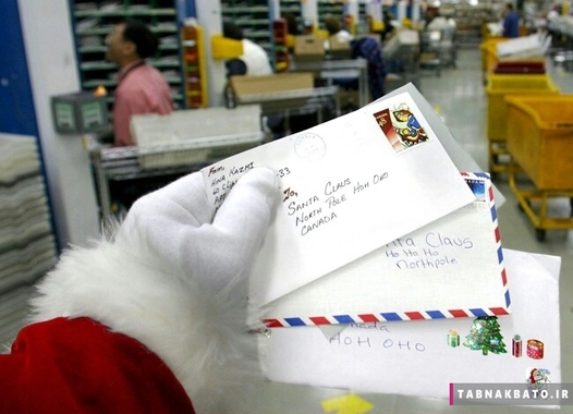 در کشور کانادا ۱۱ هزار نفر کارمند مسئول پاسخگویی به نامه هایی هستند که برای سانتا کلوس «بابا نوئل» فرستاده می شود