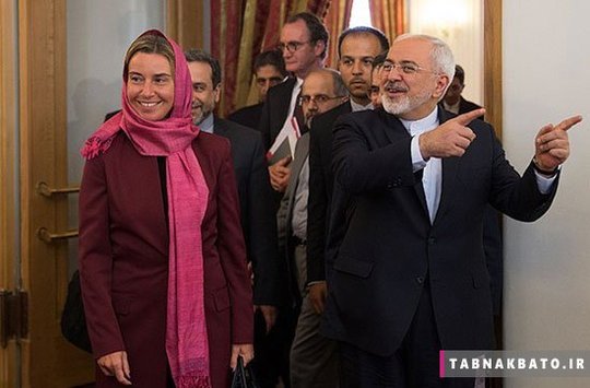 آقای محمد جواد ظریف وزیر امور خارجه ی کشورمان در یکی از دیدارهای خود با خانم موگرینی در تهران