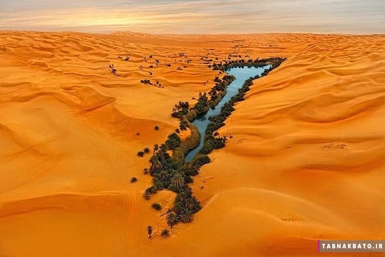 دریاچه‌ ای افسانه ای در دل کویر لیبی