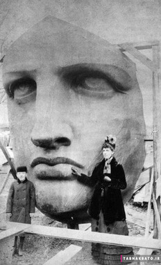 رونمایی از سر مجسمه آزادی، سال 1885 میلادی