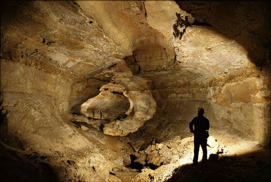 پارک ملی غار ماموت
بیش از ۲۸۵ گذرگاه مخفی زیر سطح ایالت کنتاکی در جنوب شرقی آمریکا، طولانی‌ترین سیستم غار در جهان به همراه تقریبا هر فرم و شکلی در داخل آن را شکل داده اند.