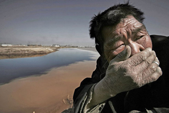 – رودخانه زرد مغولستان آنقدر آلوده شده است که به سختی در نزدیکی آن می‌توان نفس کشید.