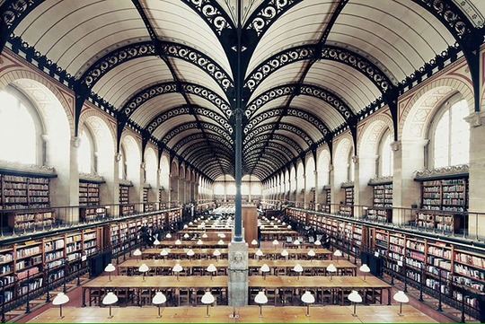 کتابخانه‌ی سنت ژِنِویه (st. Genevieve)، پاریس، فرانسه