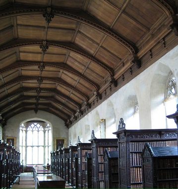 کتابخانه‌ی کالج سنت جان، کمبریج، بریتانیا
