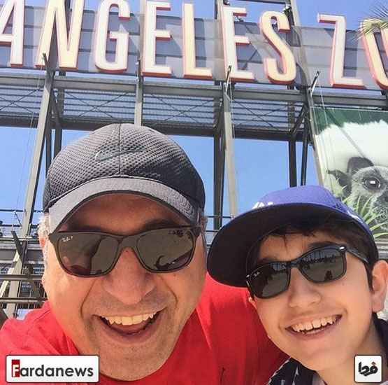 عکس: حمید فرخ نژاد و پسرش در لس آنجلس