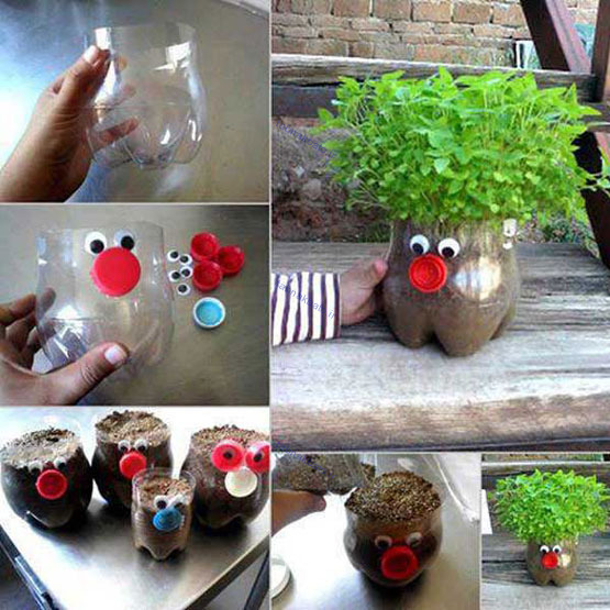 ساخت گلدان های خلاقانه با ساده ترین وسایل (2)
