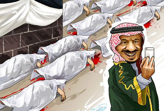 کاریکاتور: سلفی جدید پادشاه عربستان!