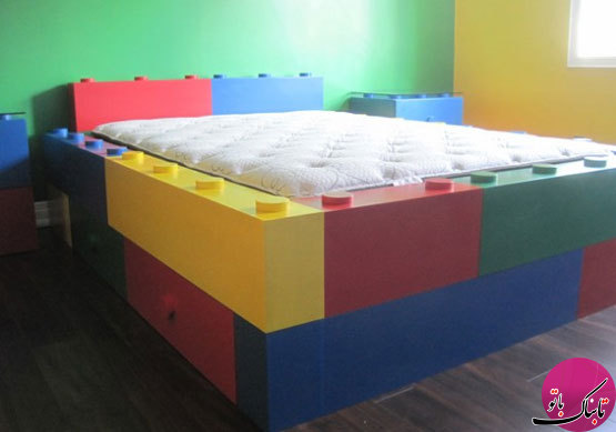 چیدمانی به سبک لگو برای اتاق کودک