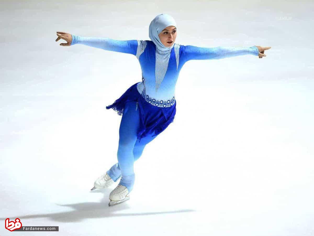 پوشش زهرا لاری ورزشکار محجبه اماراتی +عکس