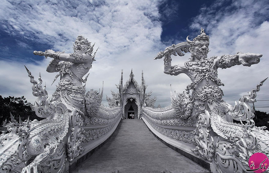 معبد سفید در تایلند با معماری شگفت انگیز