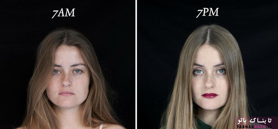 تغییرات چهره انساس از صبح تا شب!+عکس