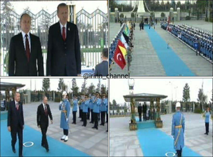 استقبال رسمی اردوغان از پوتین +عکس