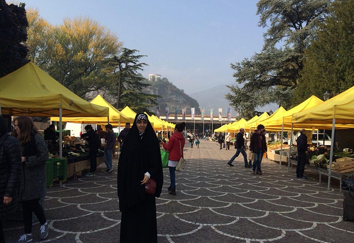 دختر ایرانی که در قلب مسیحیت چادری است!