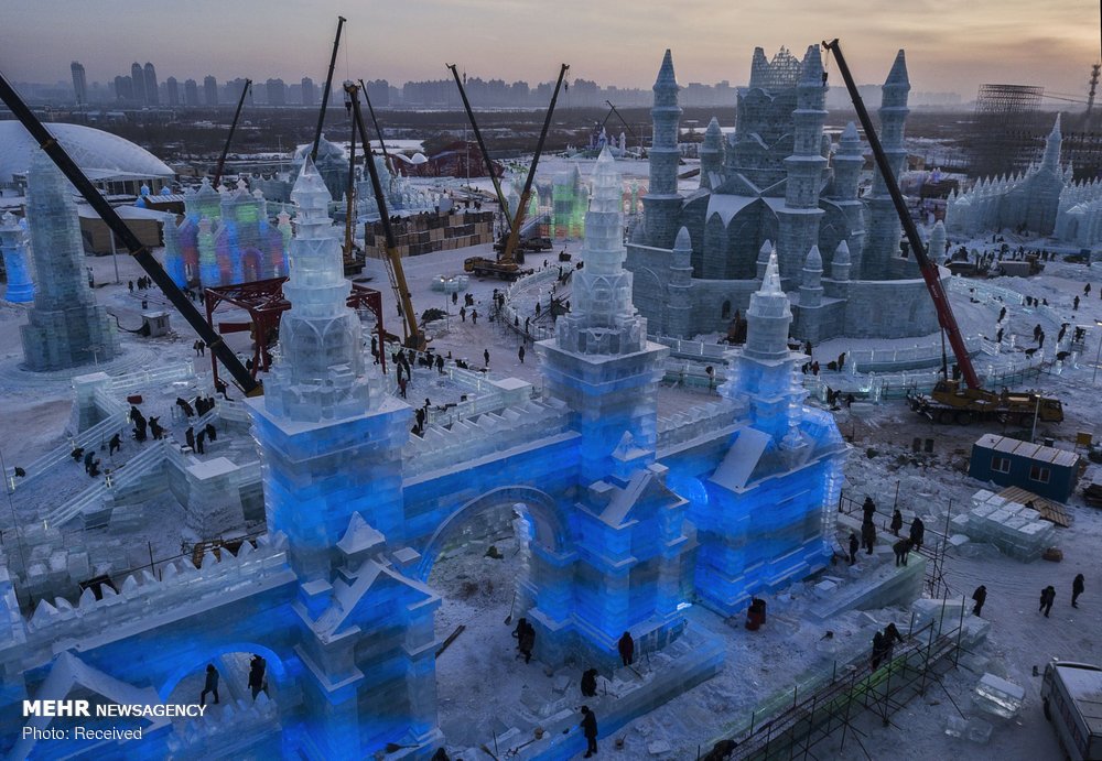 آماده سازی مقدمات بزرگترین جشنواره یخ دنیا