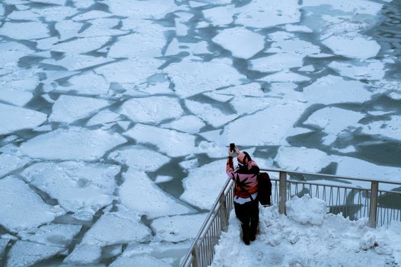 چالش شلوار یخ زده در آمریکا +عکس