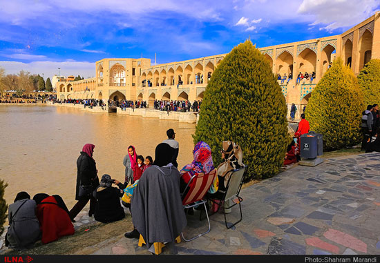 حال و هوای اصفهان بعد از بازگشایی زاینده رود +عکس