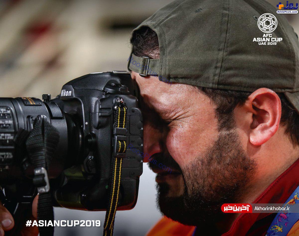 لحظه احساسی عکاس عراقی پس از حذف از جام ملت ها+عکس