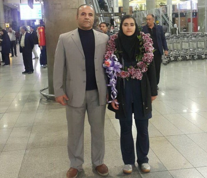 پدر و دختر وزنه بردار ایرانی +عکس