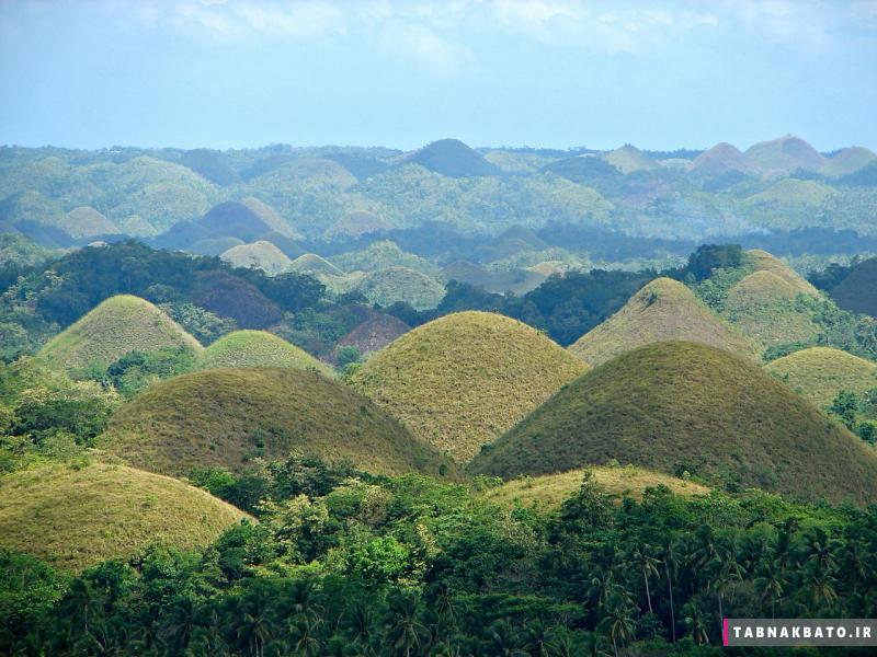 تپه های شکلات در فیلیپین؛ زیبایی شگفت انگیز طبیعت