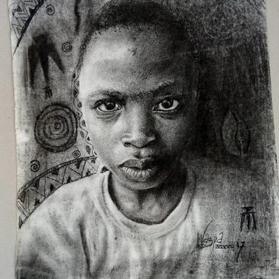 نقاشی‌های واقع‌گرایانه دختر ۱۱ ساله نیجریه‌ای +عکس