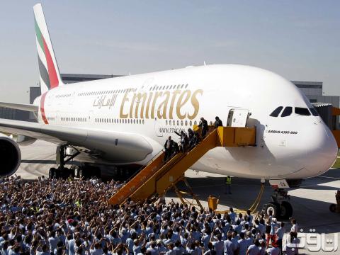 بزرگترین هواپیمای مسافربری جهان +عکس