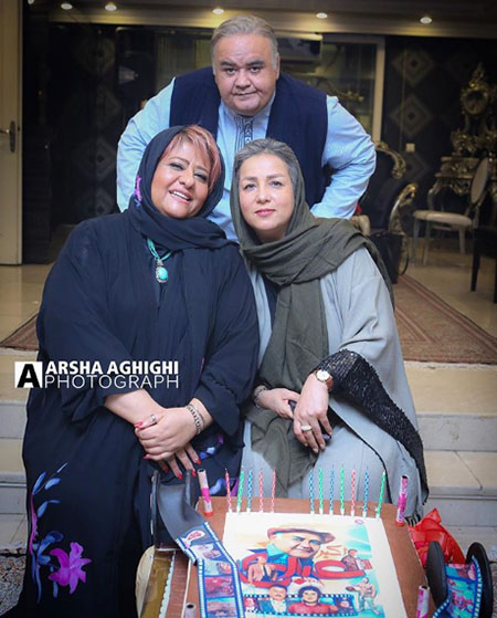 اکبر عبدی و همسرش +عکس