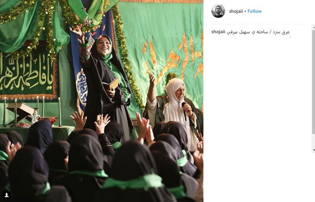 «سحر دولتشاهی» در یک مراسم مذهبی +عکس