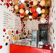 طراحی داخلی کافه بستنی در لهستان