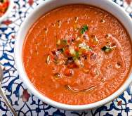 طرز تهیه سوپ سرد سبزیجات فلفلی