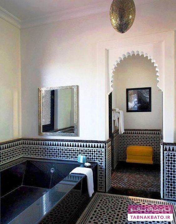 سرویس بهداشتی و حمام به سبک مراکشی