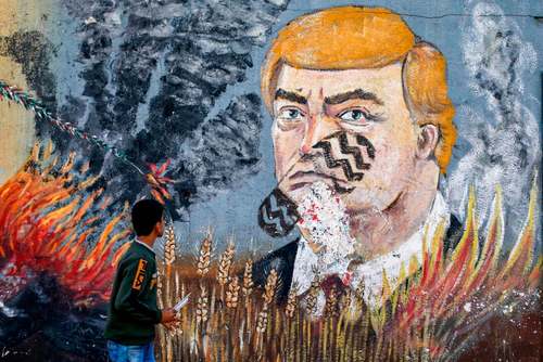 از نقاشی دیواری ترامپ در غزه تا سالمرگ رهبر سابق کره شمالی