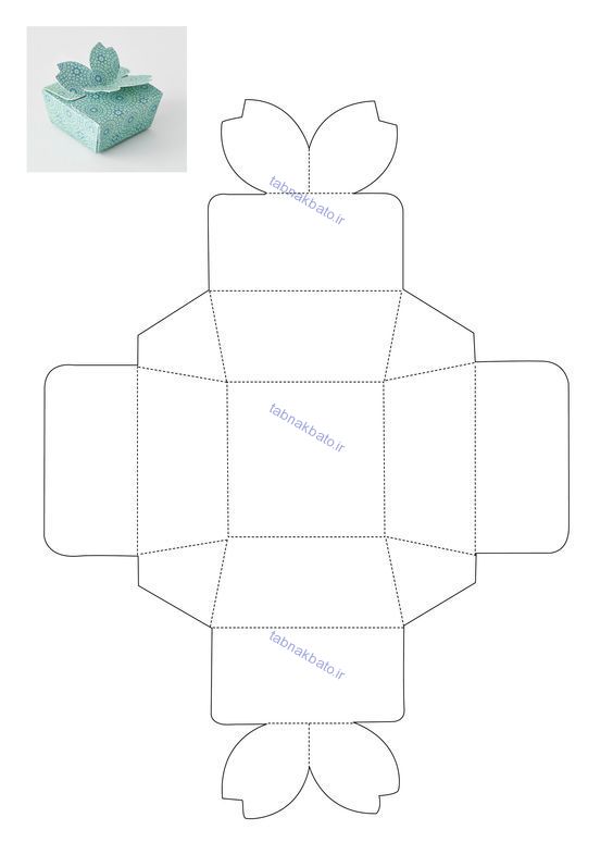 ده مدل جعبه کادویی رمانتیک + الگو