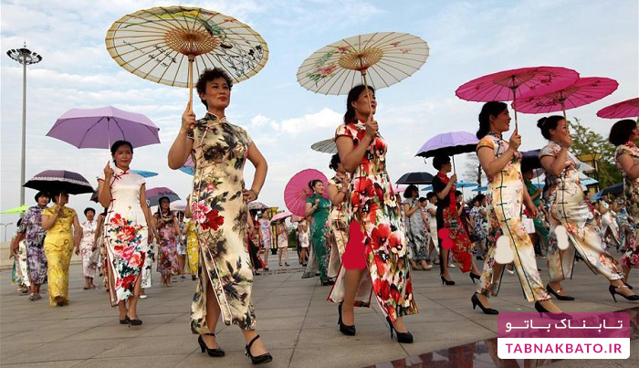 نخستین جشنواره فرهنگ لباس‌های «چی پائو» در چین