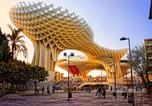معماری مدرن متروپل پاراسول، بزرگترین سازه چوبی جهان