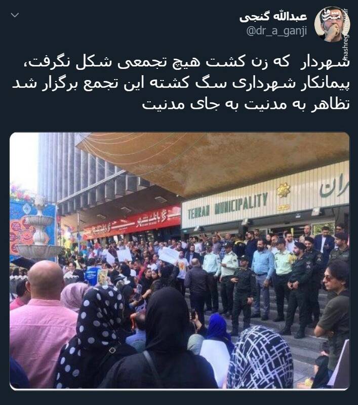چرا کسی برای زن کشی شهردار تهران تجمع نکرد؟ +عکس