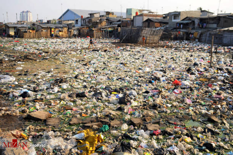 شهری روی باتلاق زباله در جاکارتا+عکس