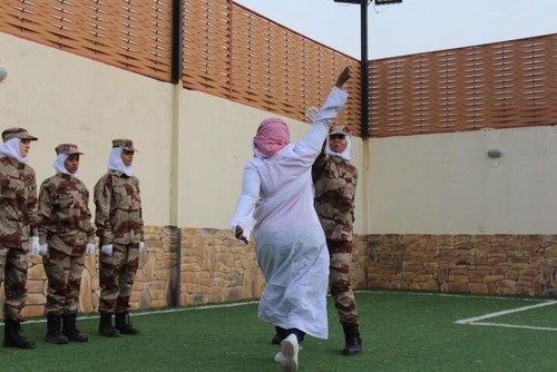 اولین رژه نظامی زنان در عربستان سعودی