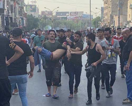 تصاویری از اعتراضات خونین عراقی‌ها به بیکاری