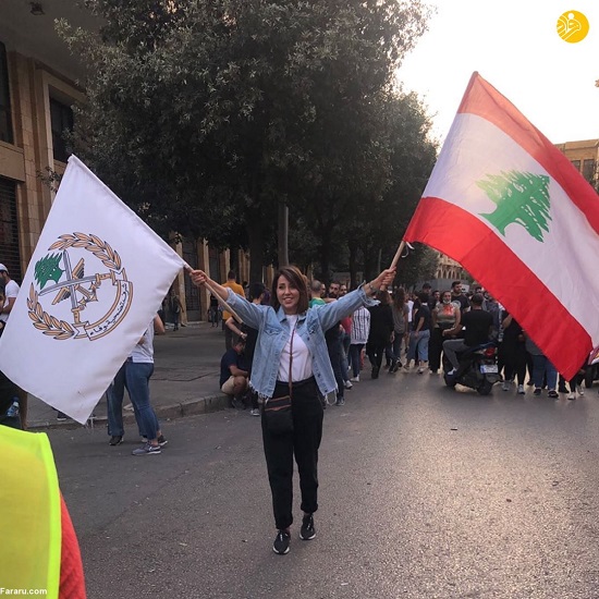 حضور سلبریتی‌ها در اعتراضات لبنان +عکس