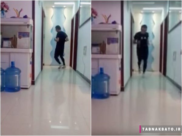 ورزشکار چینی هر روز در اتاق قرنطینه‌اش چند کیلومتر می‌دود!