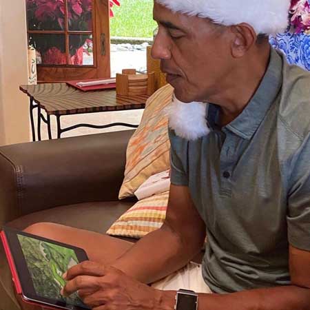 هدیه میشل، ویژه کریسمس برای اوباما+عکس