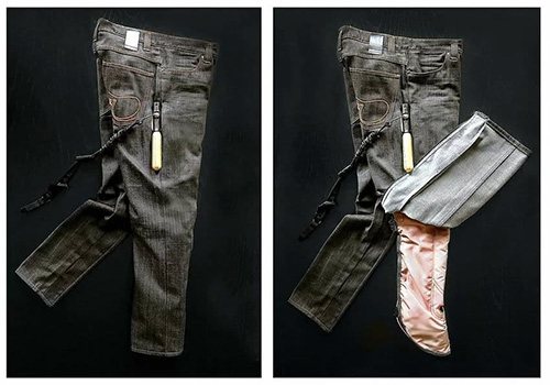 شلوار جین مجهز به ایربگ برای موتورسواران +عکس