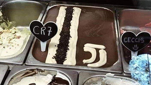 رونالدو بستنی فروش می‌شود