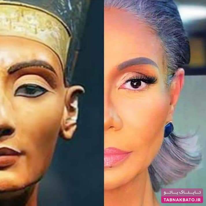 شباهت جالب بازیگر معروف به ملکه جذاب مصر باستان