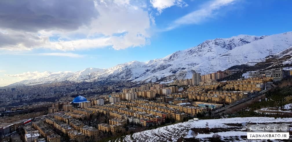 تصاویری چشم نوار از یک روز زیبای زمستانی در تهران