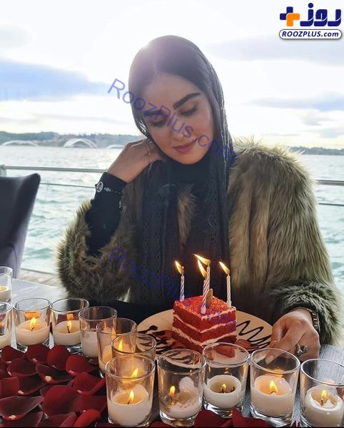 جشن تولد لاکچری هانیه غلامی در دریاچه+عکس