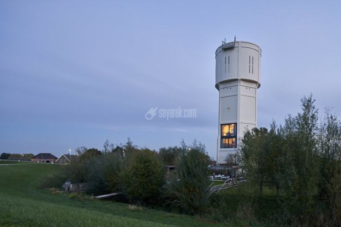 تبدیل یک برج آب قدیمی به خانه زیبا در هلند