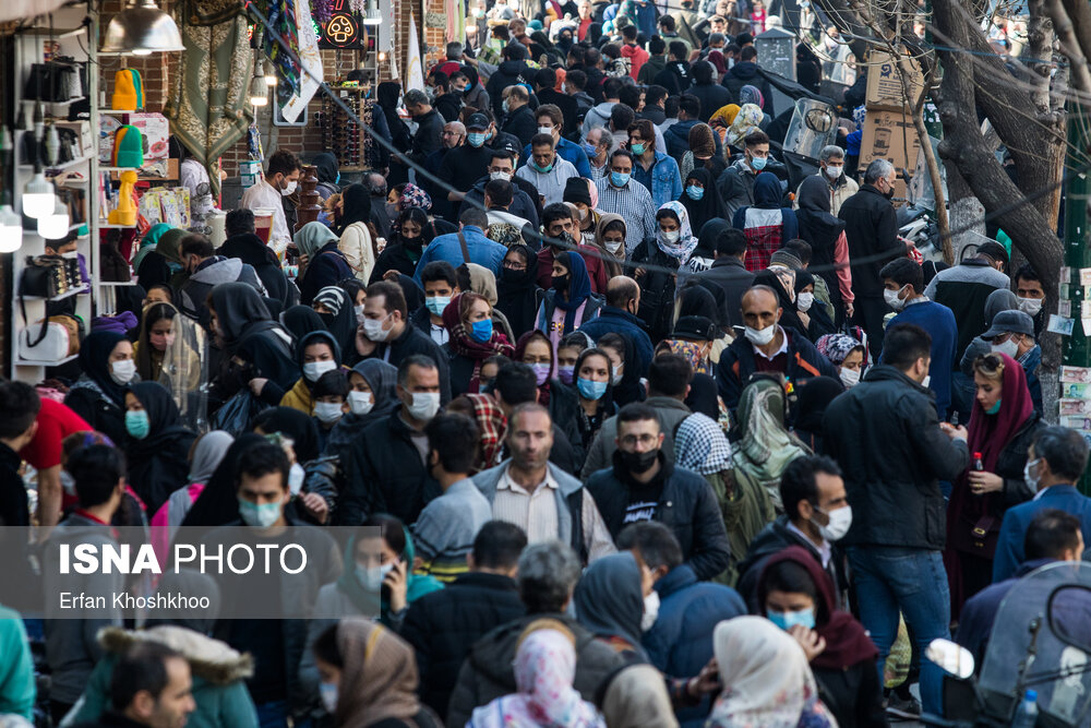 بی توجهی دوباره مردم و شلوغی بازار تهران + عکس