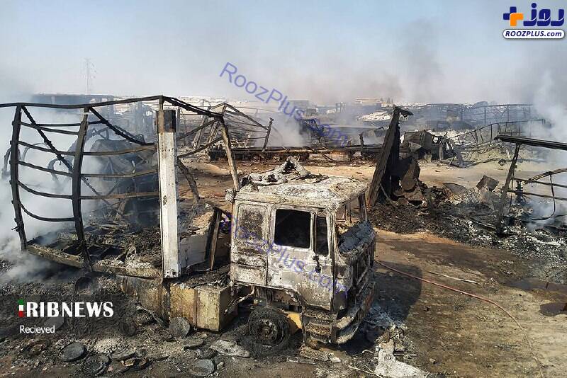 وضعیت گمرک اسلام قلعه یک روز بعد از آتش سوزی+عکس